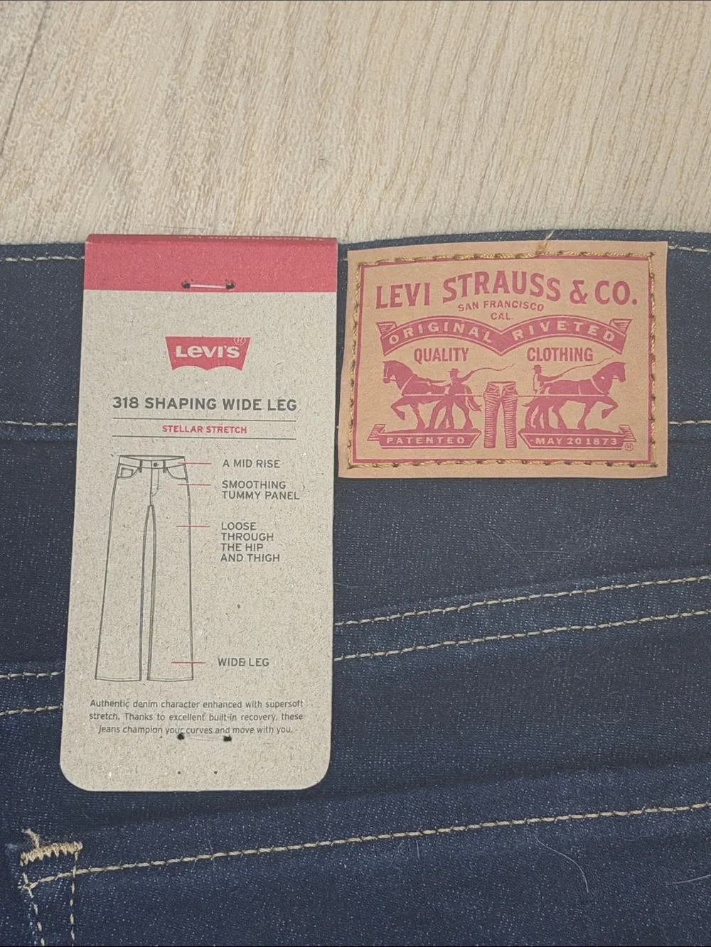 318 SHAPING WIDE LEG WOMEN'S JEANS 29x30
